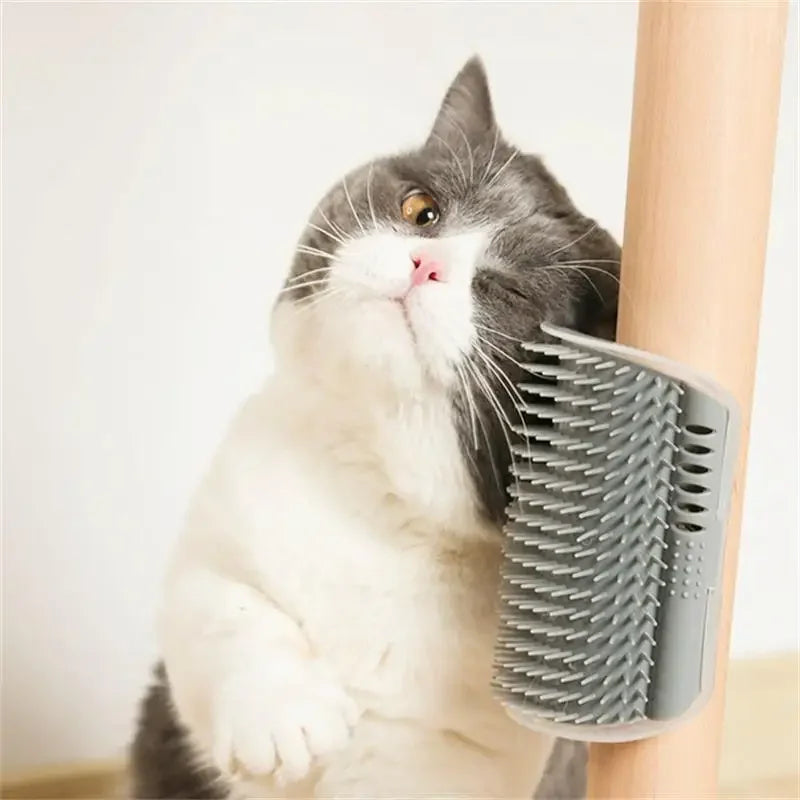 Massage Pet Brush. Corner Scrape & Hair Removal.