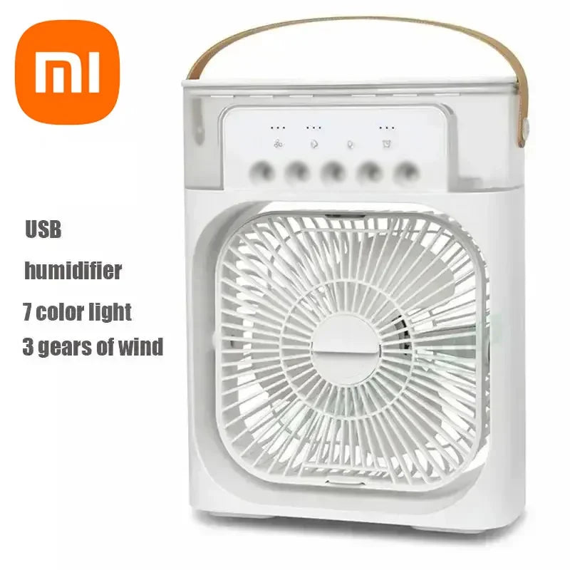 3 In 1 Fan Air Conditioner, LED Light & Portable Humidifier.